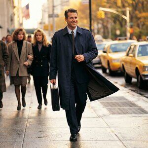 Vintage US Military DSCP Quarterdeck Trench Coat Rain Coat Mens 42XL Classic Lux